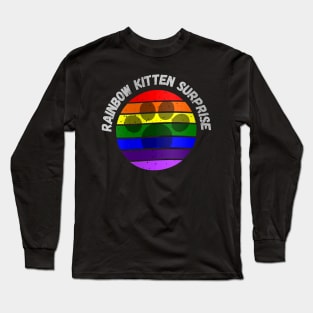 rainbow kitten 3 Long Sleeve T-Shirt